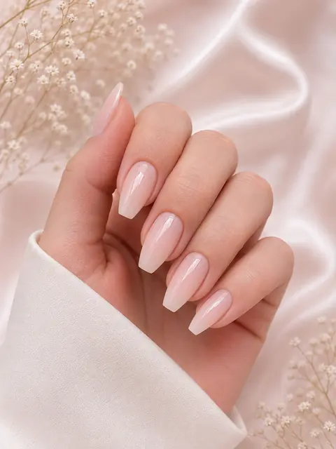 Coffin / Ballerina nail shape preview