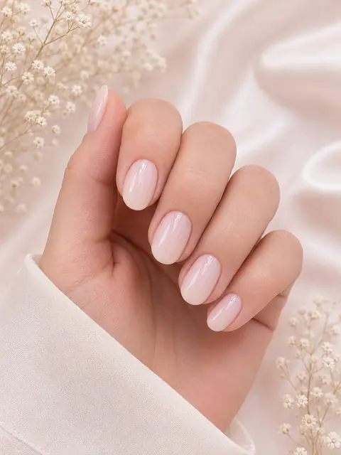 Oval nail shape preview