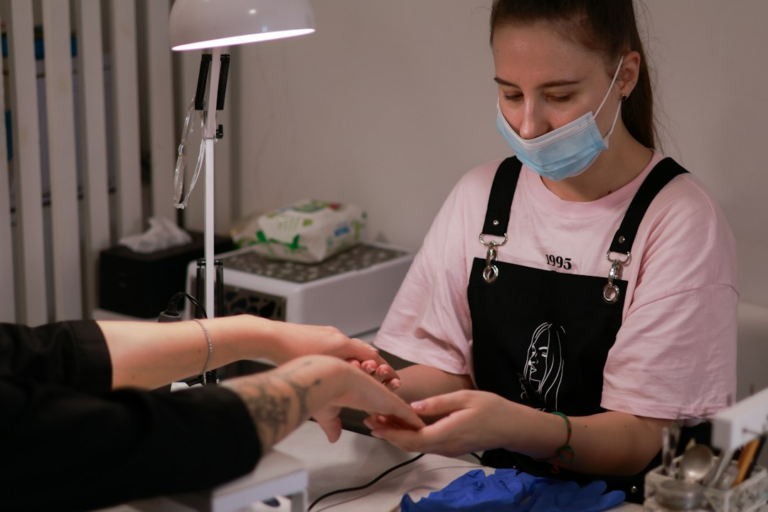 Pedicure appointment in a nail salon in Leiden